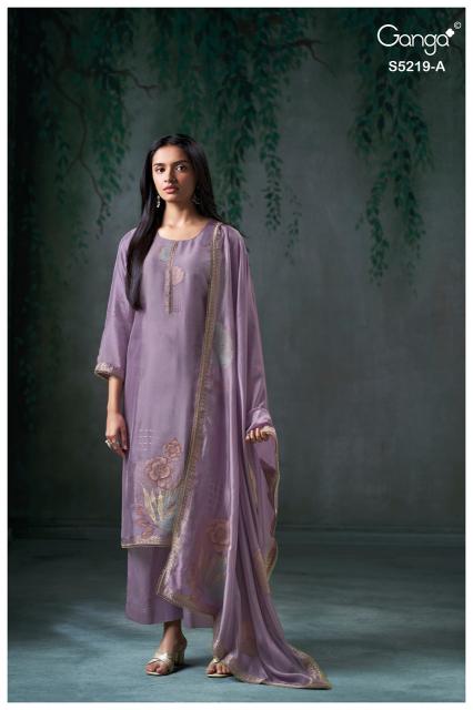 Ganga jeeshka 5219 wholesale suppliers of dress materials in mumbai